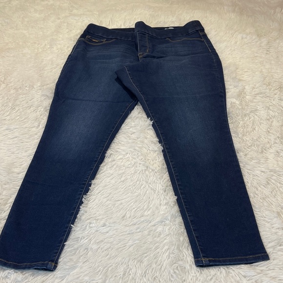 Nine West HEIDI PULL ON SKINNY  Dark Blue  Jeans WOMENS SIZE 14 - Picture 1 of 6